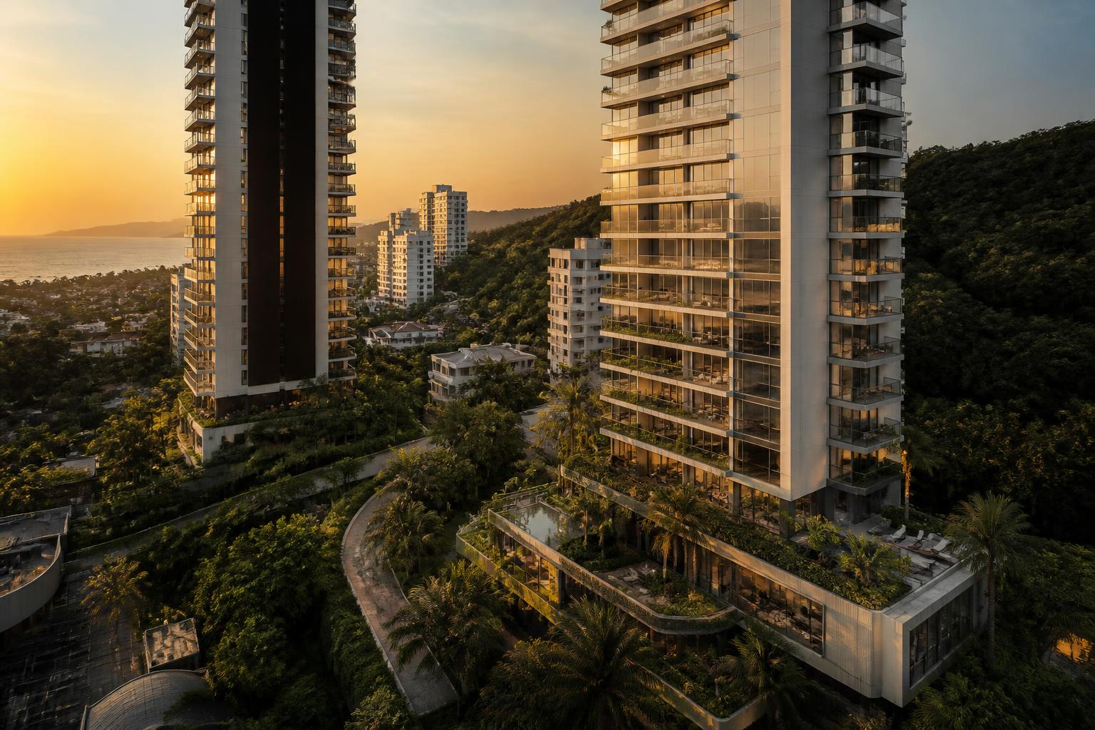 Vista aérea de Camboriú, sede da Green Garden Empreendimentos